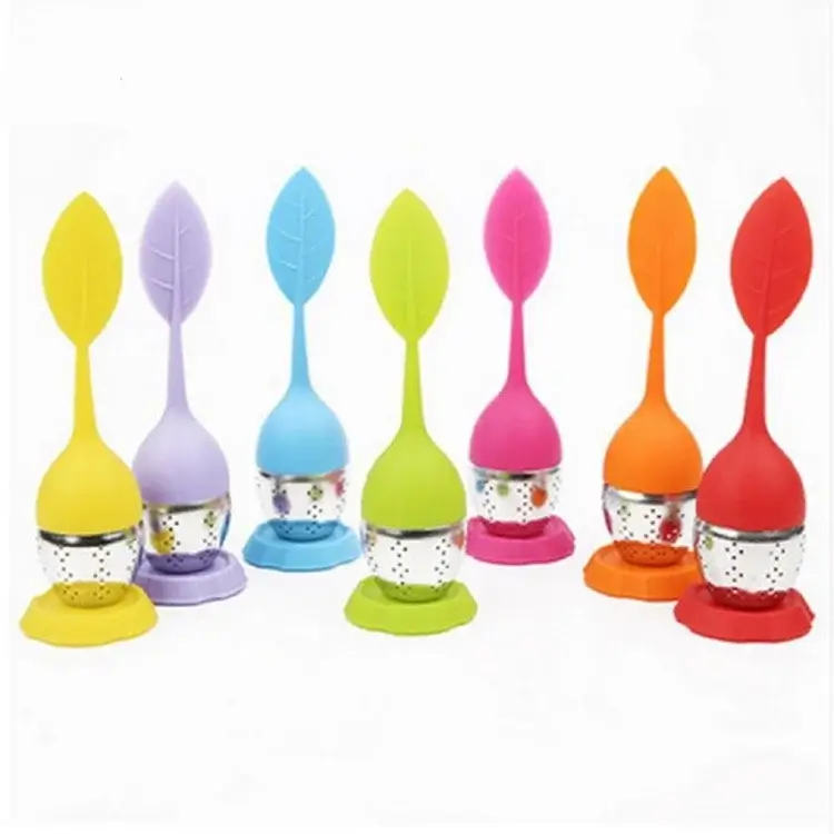 Silicone leaf infusers in seven colours