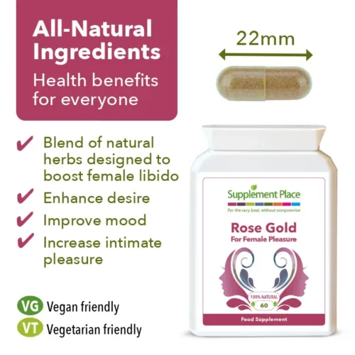 Rose Gold capsules benefits image.