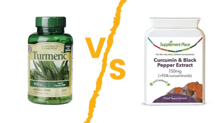 Holland Barrett Turmeric vs Supplement Place curcumin black pepper hero image