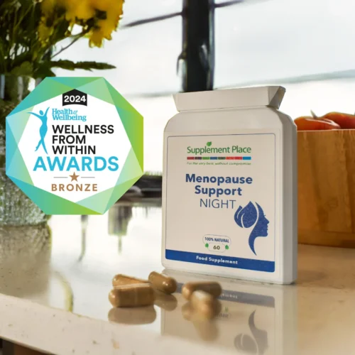 Menopause Night Support Lifestyle Image - Bronze Wellness From Within Award