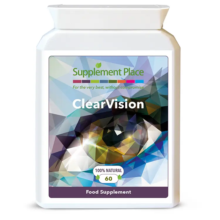 ClearVision | Combination of Pine Bark, Bilberry, Lutein & Zeaxanthin for Eye Health. Front label