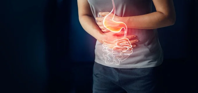Indigestion is a heavy or burning pain in your upper abdomen