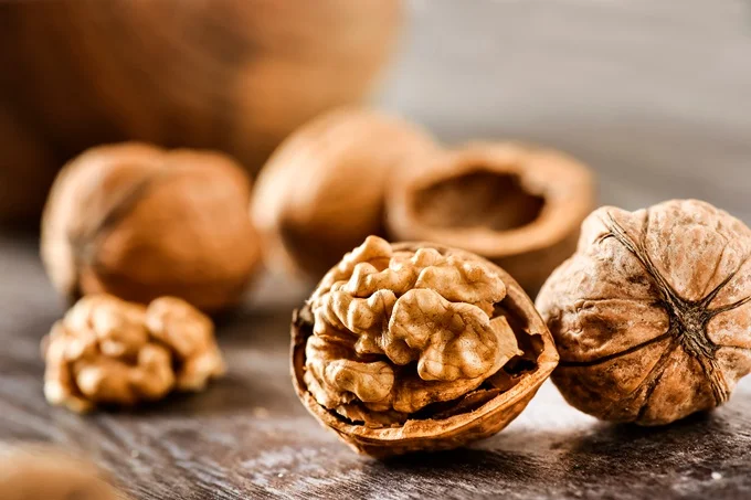 Walnuts contain good fats to maintain heart health.