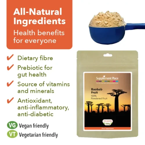 Organic Baobab Powder Benefits Image.